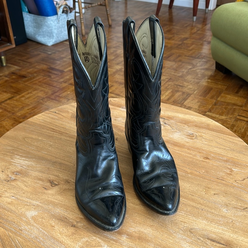 Acme Men’s Cowboy Boots Size 81/2 Black